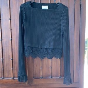 3.1 Phillip lim top with lace and silk detail